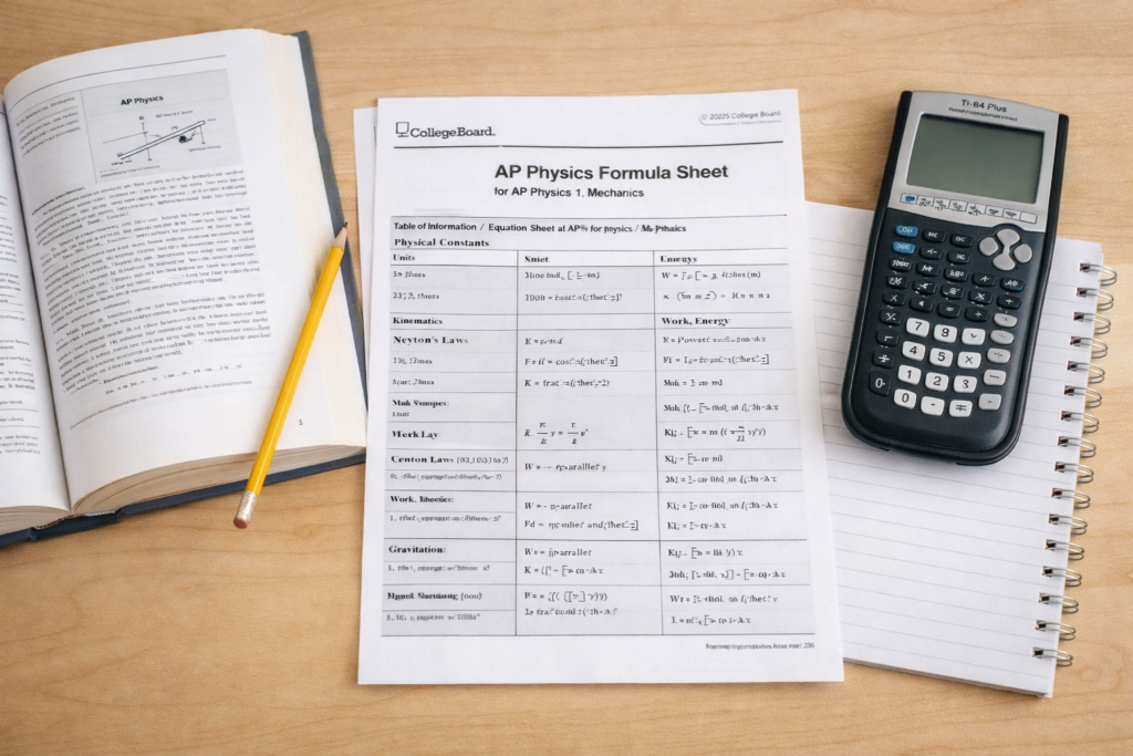 AP Physics Formula Sheet: Work, Energy, and Power ap physics formula sheet